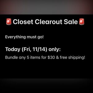 Closet Clearout Sale Poster